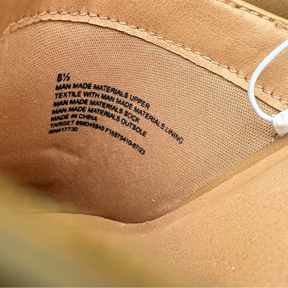 Universal Thread Cognac Leather Platform Mule Clo… - image 6